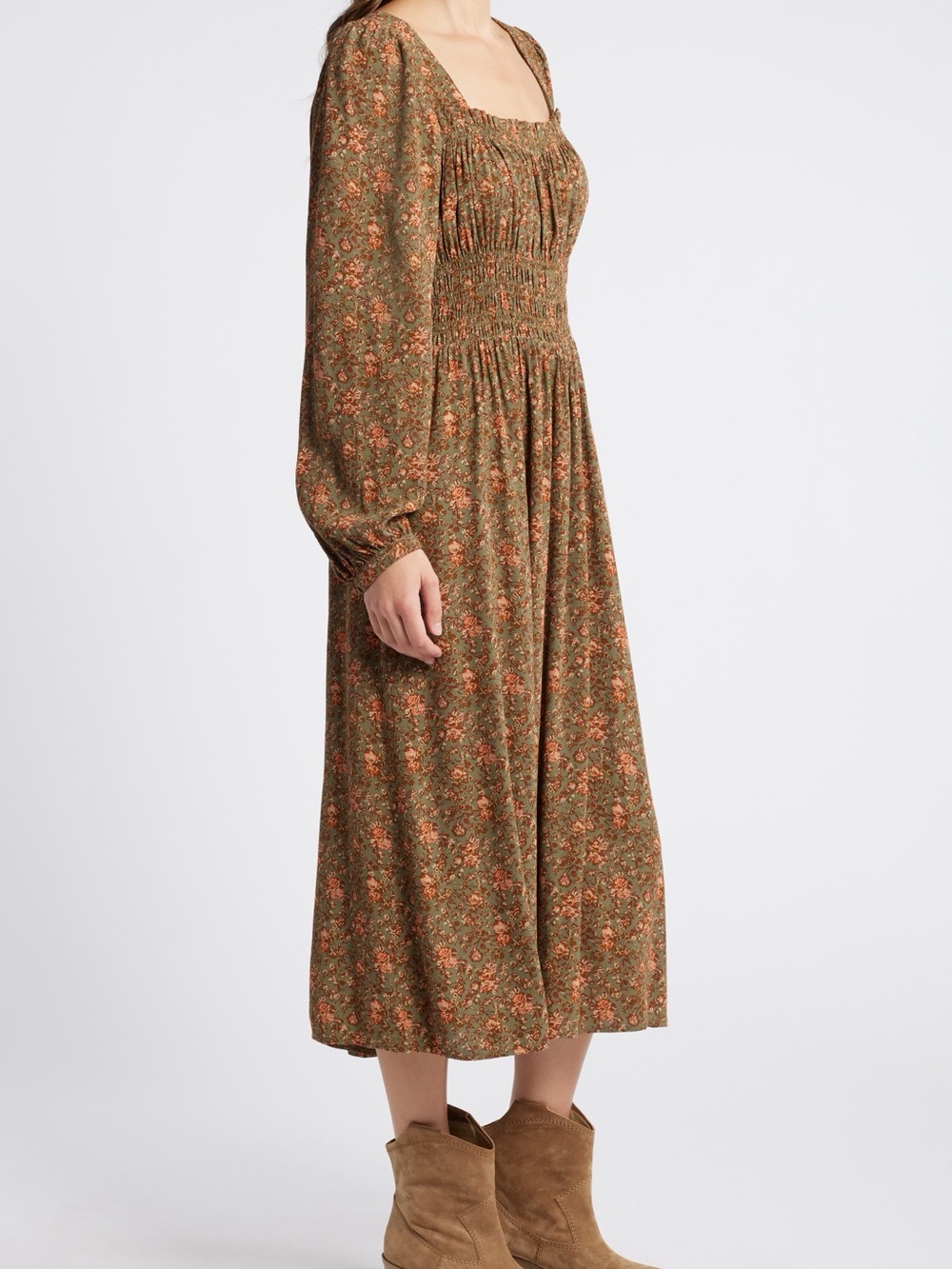 NWT Treasure and Bond Floral Long Sleeve Dress